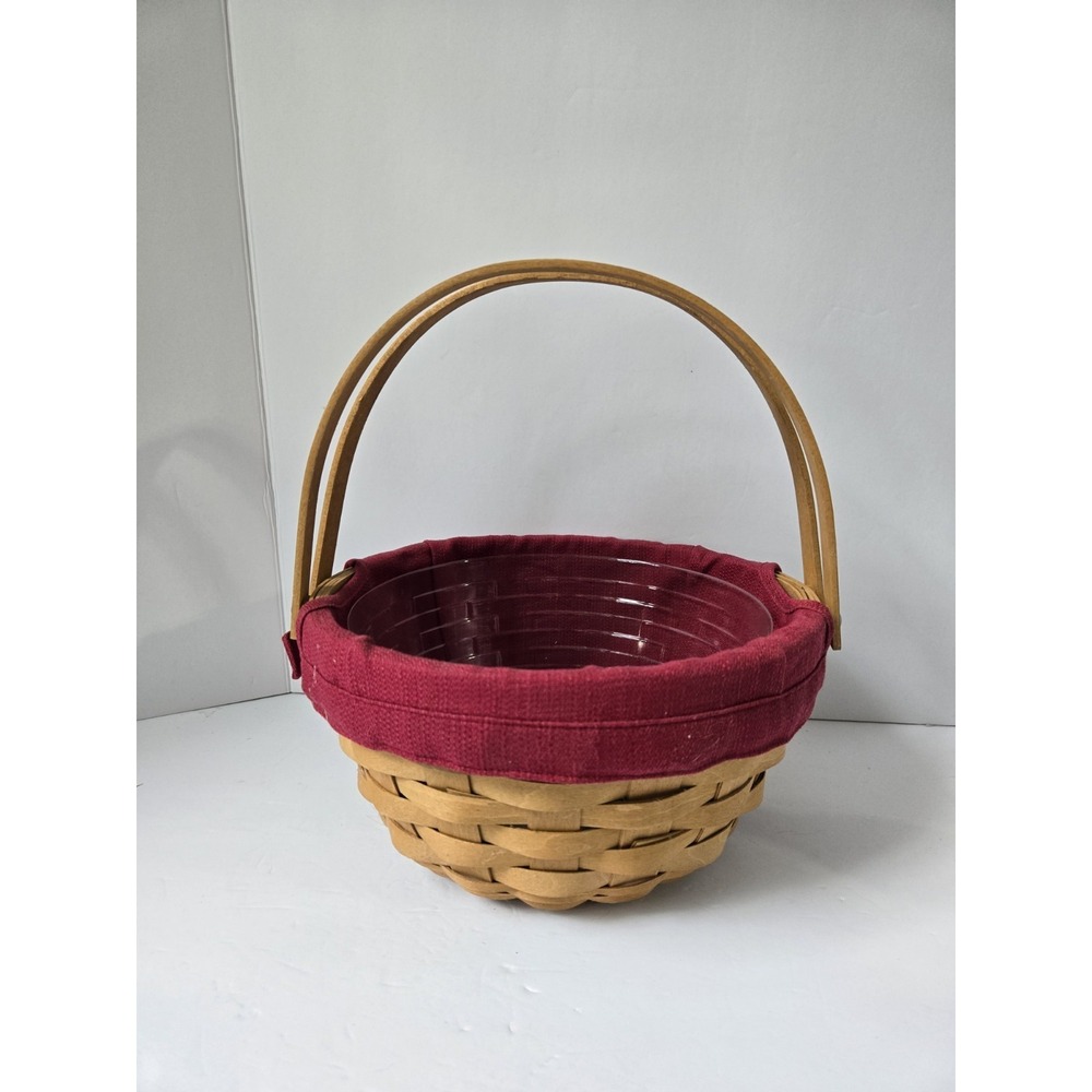 Longaberger Basket‎ 2009 Round Potluck red